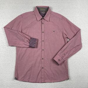 Ted Baker Shirt Mens 4 US Large Flip Cuff Preppy Casual Workwear Business Office